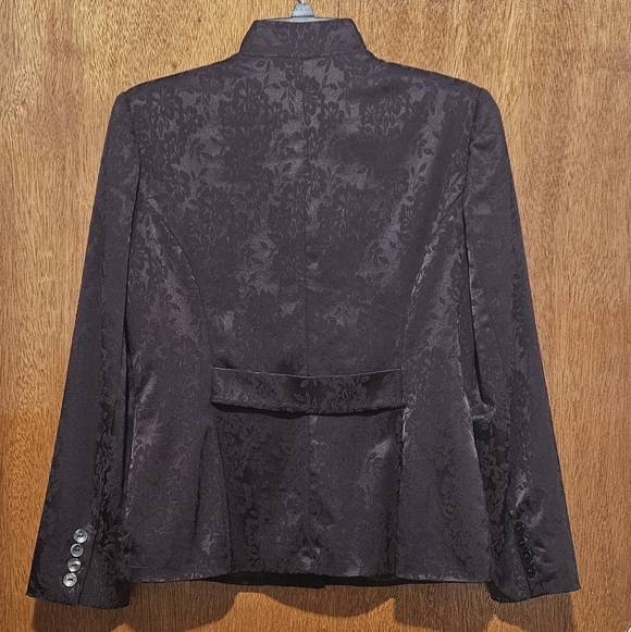 NEW FRONTIER, Elegant short blazer size 8, with mandarin collar - Picture 3 of 11
